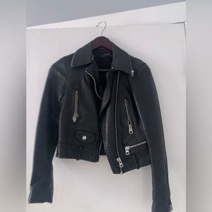 Zara faux leather jacket
